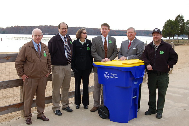 Recycling container grant and partnership celebrated on America Recycle's Day