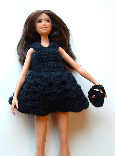 Barbie Little Black Dress with Handbag