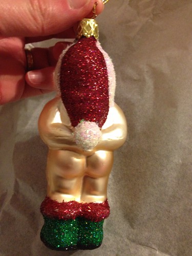 Naked Santa back