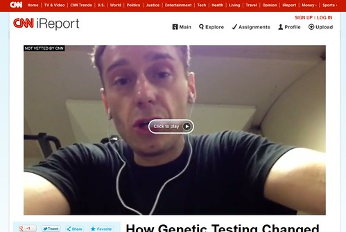 How Genetic Testing Changed my Everyday Life - CNN iReport 2012-12-03 20-02-24