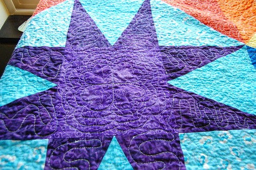 Star Wreath Quilt Detail