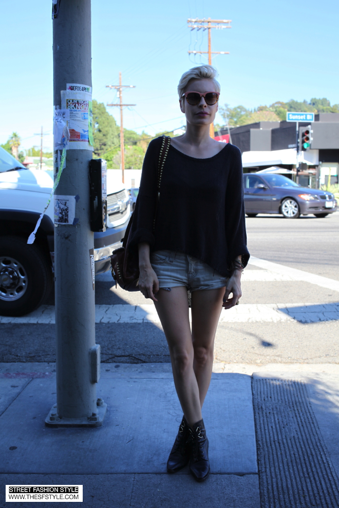 sunglasses, sheer, pointy boots, los angeles, LA fashion, street fashion style, sfs, thesfstyle, pixie cut