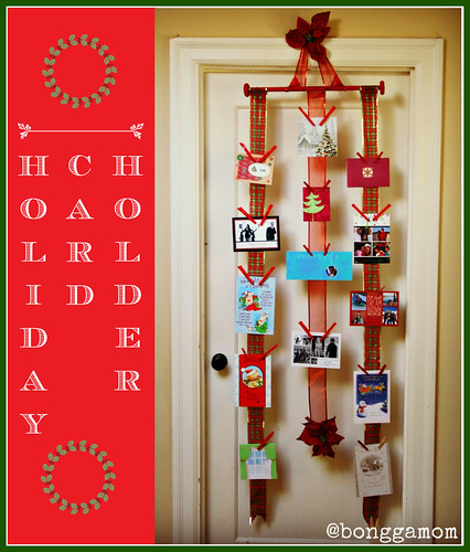 Finding BonggaMom: How to make a holiday card holder