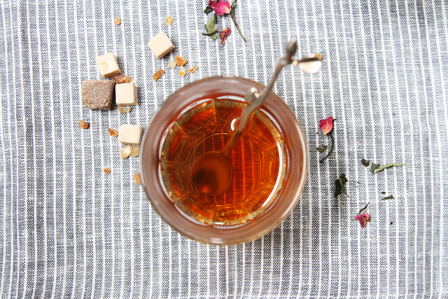 tea no. 104  - chrysanthemum, white tea, and rose petals - chambre de sucre