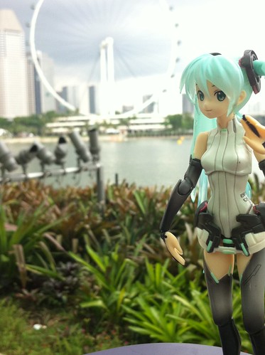 Miku want a ride at Ferry Wheel