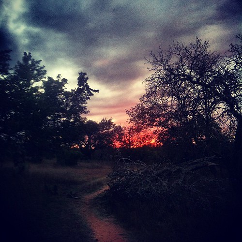 The fiery end of 11.11.11 on lonesome trail...