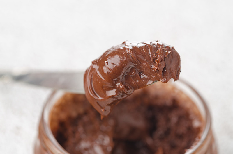 Гречневые вафли, ватрушка и блины с шоколадной пастой homemade chocolate paste_