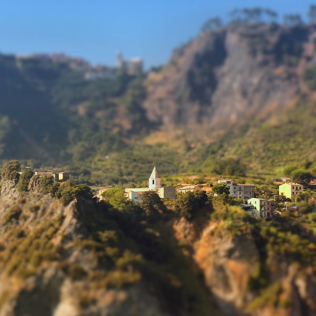 The ancient Roman village Corniglia is situated on an impressive cliff