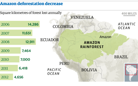 亞馬遜雨林砍伐量下降。(巴西政府提供)