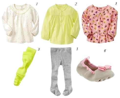 baby clothing girls - cute tops with tights