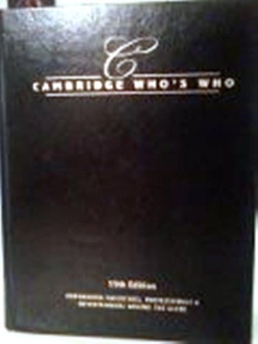 Cambridge Who’s Who ® Publishing Inc., (2010 – 2011) by Tadaram Alasadro Maradas