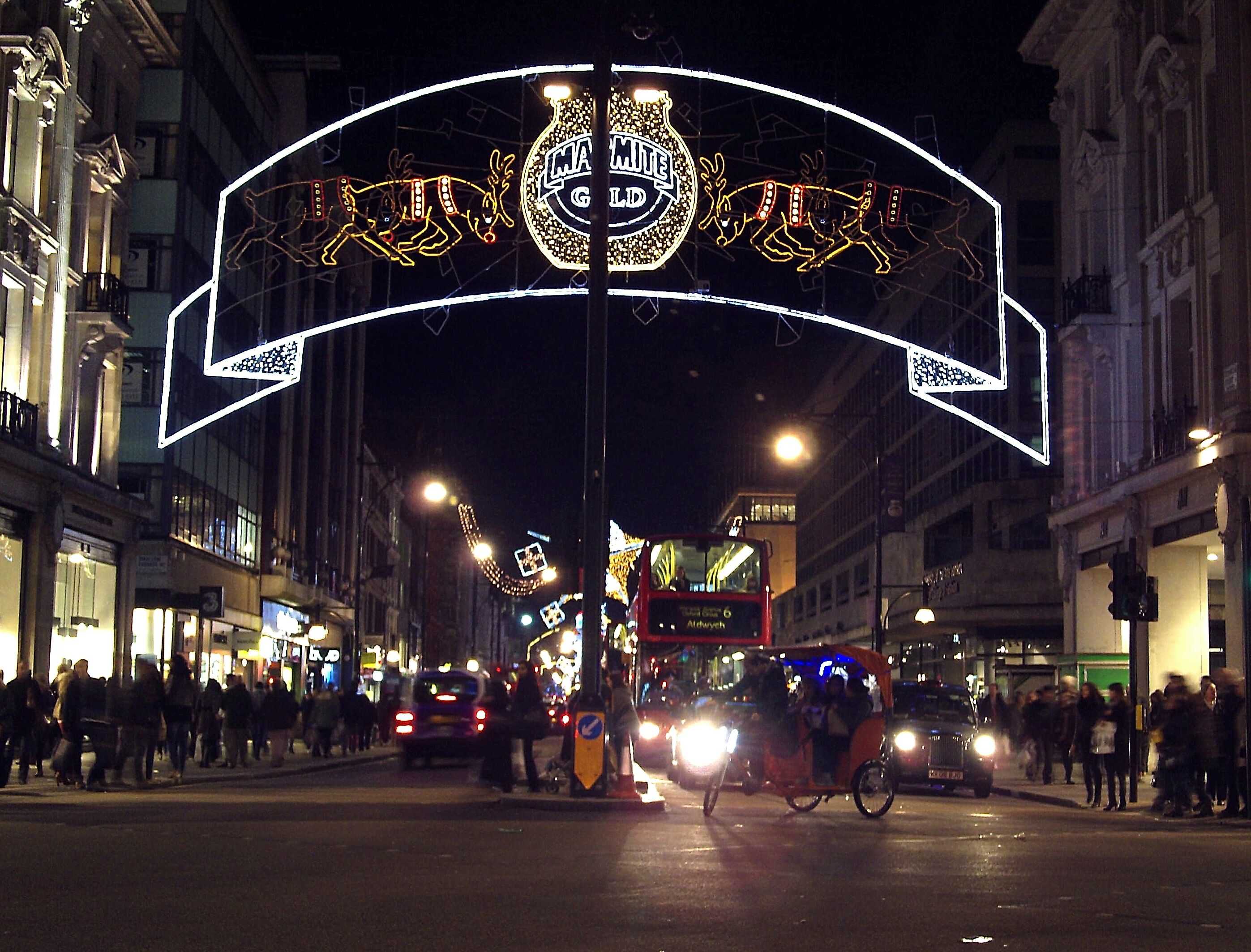 Christmas Lights on Oxford Street
