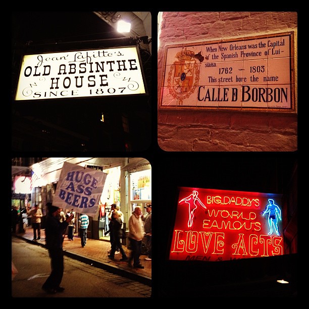 "Love Acts" -Bourbon Street signs #neworleans