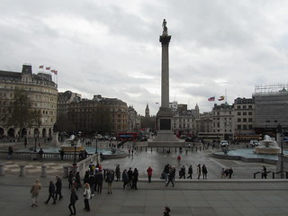 Trafalgar Square, from the National Gallery steps