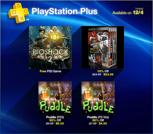 PlayStation Plus Update 12-3-2012