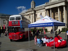 Fund Raising for London's Air Ambulance at Trafalgar Square