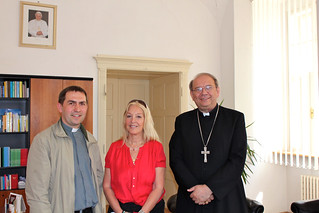 Vassula met Bishop Jan Orosch accompanied by Fr. Peter