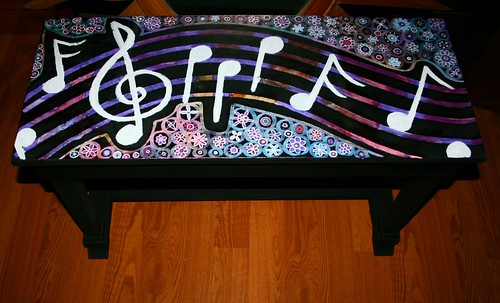 Piano Bench by Rick Cheadle Art and Designs