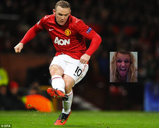 Wayne Rooney kicking my face