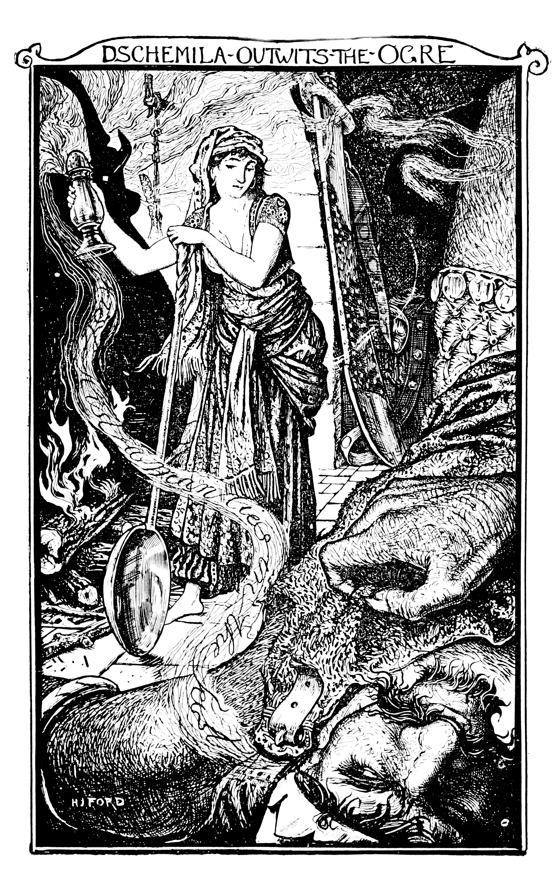 Henry Justice Ford - The grey fairy book edited by Andrew Lang , 1905 (illustration 2)
