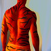 Tiger Human Statue Bodyart