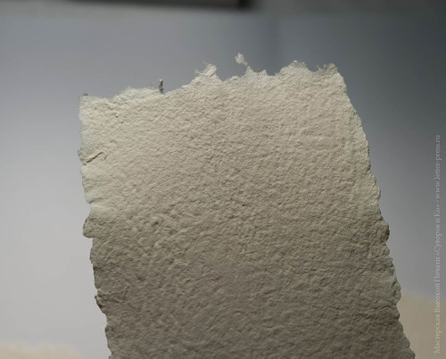 Hand-moulded paper