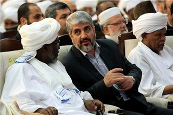 Sudanese officials meeting with Hamas leader Khaled Meshaal in Khartoum at a conference in solidarity with Palestine. The Israeli regime is on the verge of a ground invasion of Gaza. by Pan-African News Wire File Photos