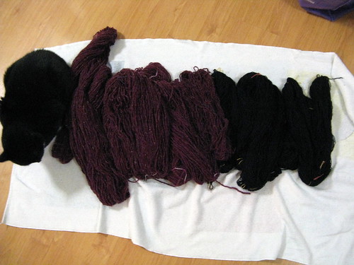 Processing frogged yarn