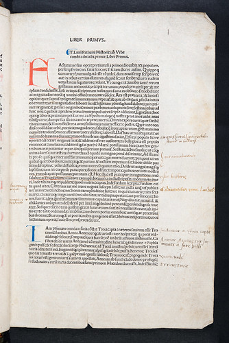 Manuscript annotations in Livius, Titus: Historiae Romanae decades