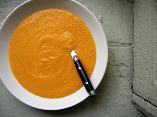 eggs in carrot puree