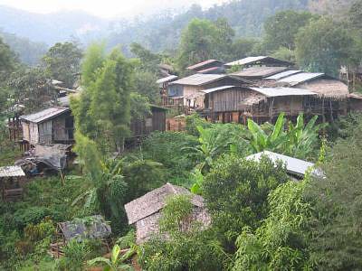 Karen hill tribe village