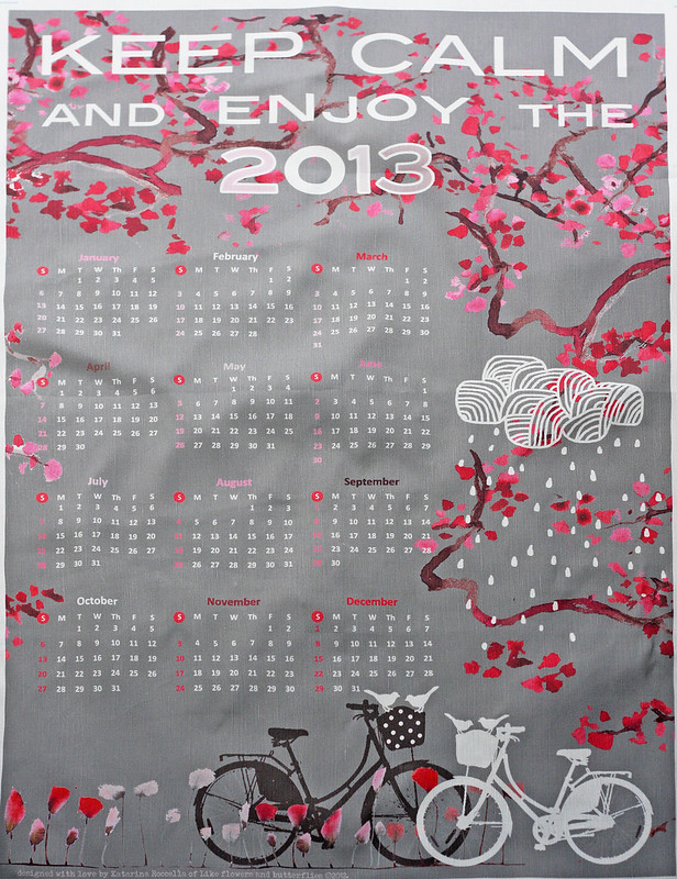 Calendar - tea towel 2013
