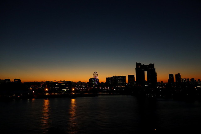 sunset at Odaiba