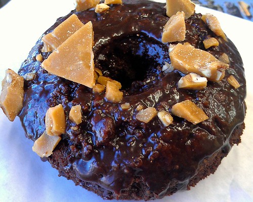 Chocolate Toffee Donut, Whoos Donuts