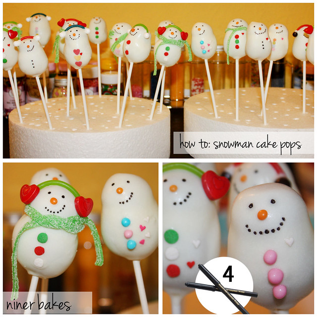 How to make SNOWMAN CAKE POPS