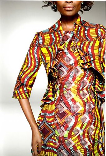 Detail from "Look book: Vlisco "Delicate Shades of African Prints" downloaded from the website Elegancy. by busboy4