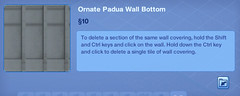 Ornate Padua Wall Bottom