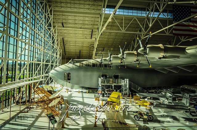 Howard Hughes' Spruce Goose dwarfs the collection