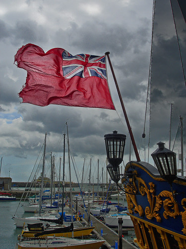 Ramsgate Harbour Grand Turk Flag by Kinzler Pegwell