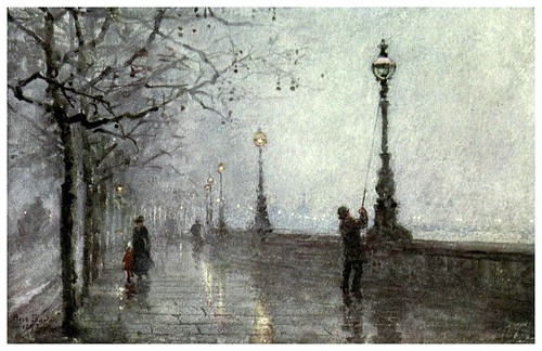 012-El ultimo farol-Familiar London (1904)-Rose Barton