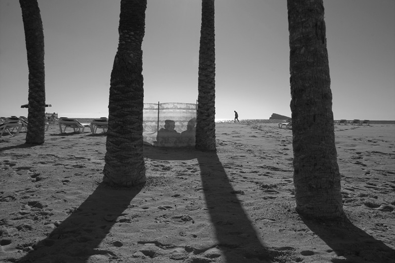sombra playa