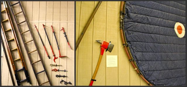 firefighting tools collage