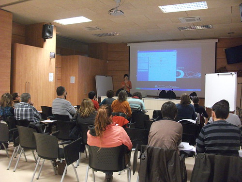 Imatge de la jornada Òmnia a Masquefa durant la presentació d'Anna Pujol