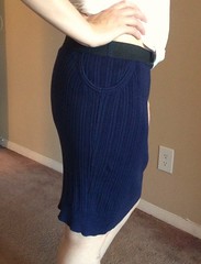 Navy Vest to Skirt - After