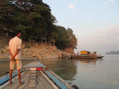 Boat ride on Brahmaputra to Peacock Island