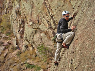 Chris Climbing West Face