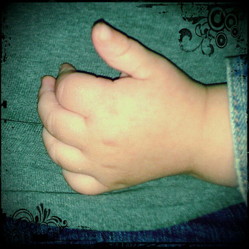 Cute baby hand