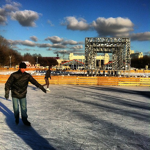 Catching my first ice of the season at Gorki Park
