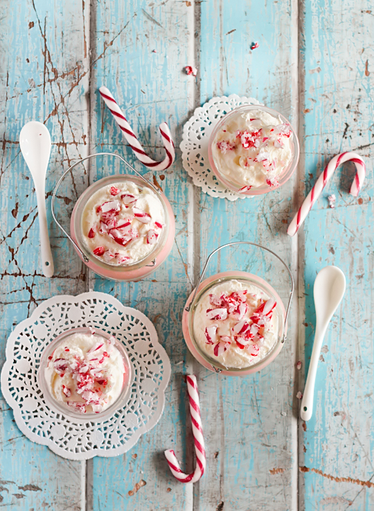Candy Cane White Chocolate Mousse