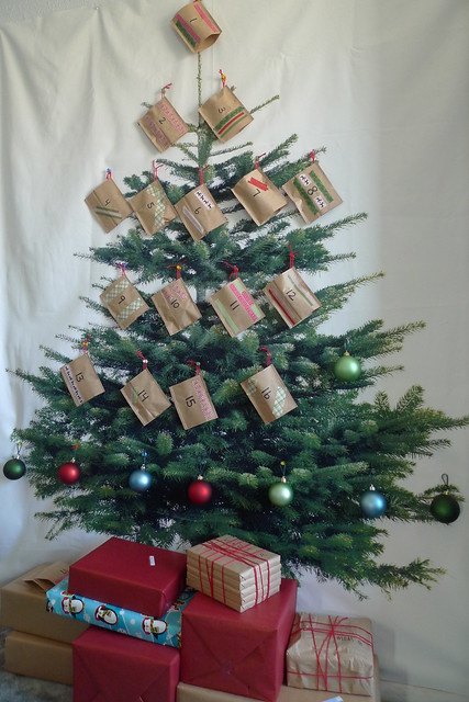 christmas tree advent calendar
